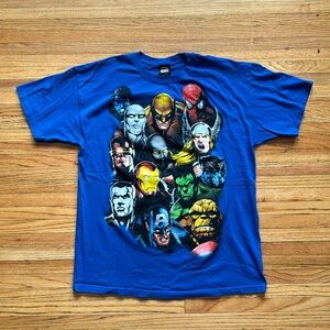 Vintage Y2K Mad Engine Marvel Superhero T-Shirt / Large